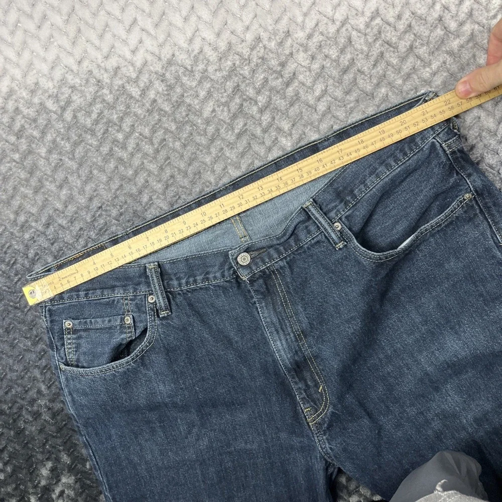Levi's 559 Relaxed Straight Jeans Mens 44x30 Dark Wash Blue 5 Pocket Denim